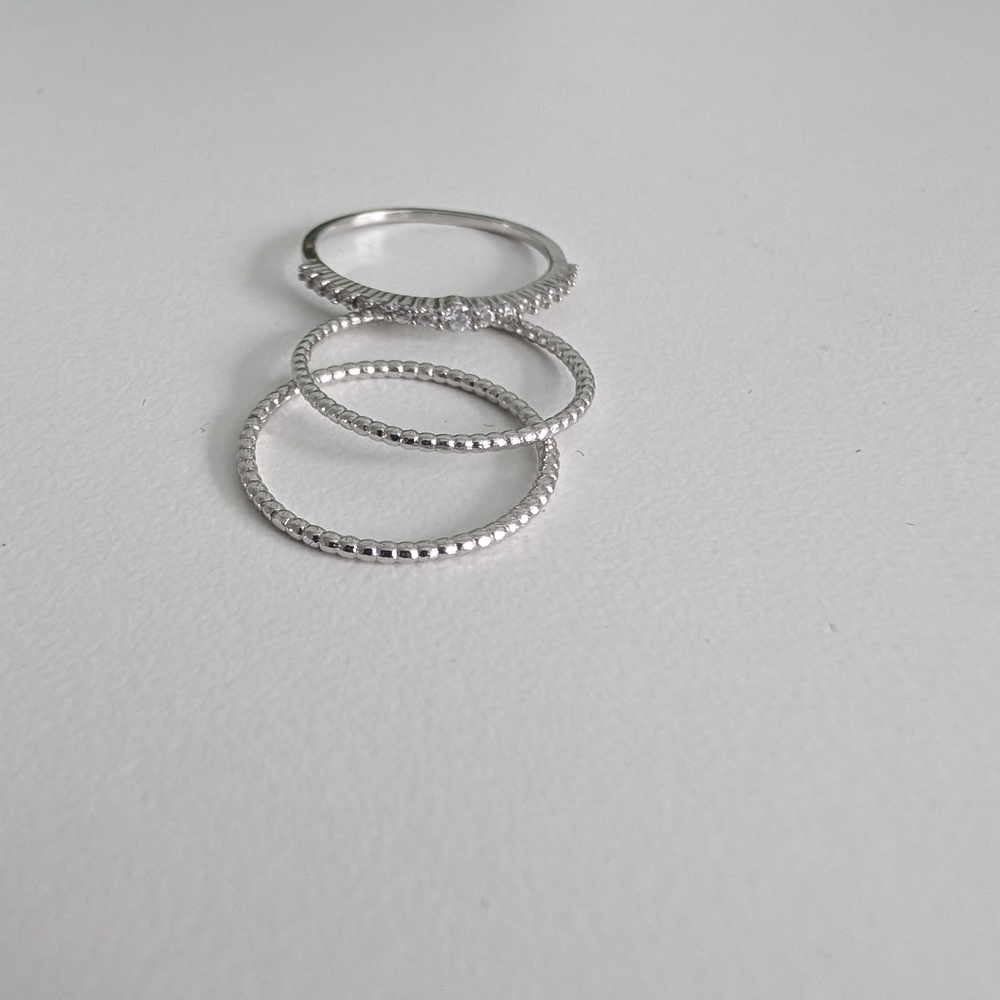 Fashion Jewelry Size 6 Stacking Rings